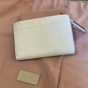 RADLEY LONDON White Leather Wallet with Gold Hardware - Brand New!